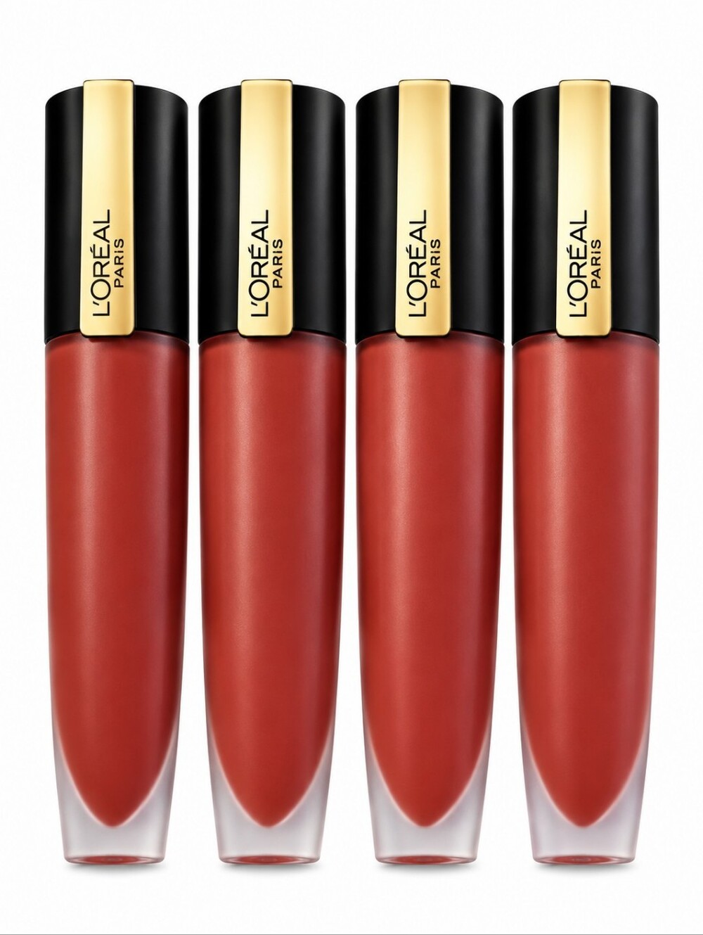 4 x L'Oreal Paris Makeup Rouge Signature Matte Lip Stain, 450 Adored
